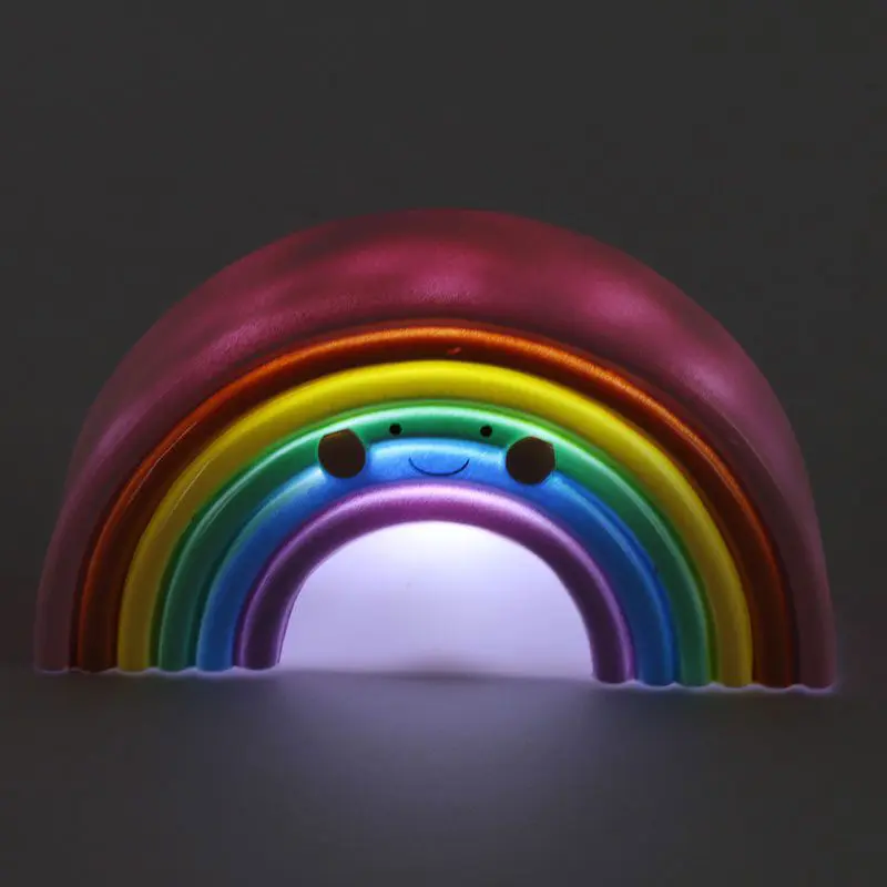 Mini LED Smiling Rainbow Night Lights Lamp Nursery Children Room Decoration Kids - Image 2