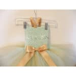 Mint Green wih Gold Shining Tutu Dress Glitter Gold Tutu Dresses For Birthday Outfit Halloween Costume Baby Tutu Baby Dresses - Image 2