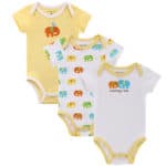 Mother Nest 3 Pieces/lot Fantasia Baby Bodysuit Infant Jumpsuit  Overall Short Sleeve Body Suit Baby Clothing Set Summer Cotton