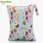 [Mumsbest] 2016 New Wet Bag Washable Reusable Cloth diaper Nappies Bags Waterproof Swim Sport Travel Carry bag Big Size:40X30cm
