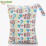 [Mumsbest] 2016 New Wet Bag Washable Reusable Cloth diaper Nappies Bags Waterproof Swim Sport Travel Carry bag Big Size:40X30cm - Image 3