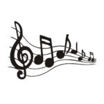 Music Note Sheet Music Art Wall Decal Baby Nursery Decor Vinyl Removable Hollow Out Mural Diy Wall Sticker For Kid Room Wall Art - Image 4
