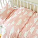 Gray Clouds Modern Baby Crib Nursery Set - Image 2