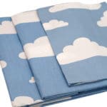Gray Clouds Modern Baby Crib Nursery Set - Image 4