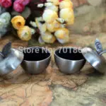 NEW ARRIVAL - Newborn Baby Keepsake / Family Gift Apple Shaped First Tooth and First Curl Boxes Metal Artcraft Trinket Box - Image 5