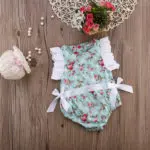 NEW Arrival 2016 Summer Sleeveless Baby Bodysuit Floral Infant Girls Bodysuit Kids Jumpsuits Baby Clothing - Image 3