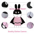 NICOLESHENTING Moon Cartoon Animal Giraffe Elephant Minimalist Art Canvas Poster Nursery Wall Picture Baby Kids Room Decoration - Image 4