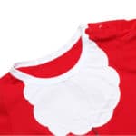 NWAD Baby Christmas Red Rompers Boy Girl Short Sleeve Jumpsuits With A Hat Newborn Baby One Piece Romper Infant Clothing FF377 - Image 6
