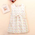 New 0-2 yrs Summer Baby Girl Dresses 2016 Infant Baby Dress Sleeveless 1 Year Birthday Dress Cotton Baby Girl Clothes Dresses