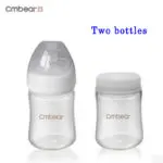New 2017 Manual Breast Pump, Hospital Grade, Breast Feeding Suction Breastpump with Two Milk Bottle for Baby Breast Pumps - Image 3