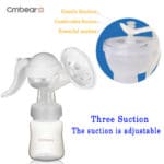 New 2017 Manual Breast Pump, Hospital Grade, Breast Feeding Suction Breastpump with Two Milk Bottle for Baby Breast Pumps - Image 4