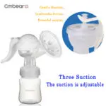 New 2017 Manual Breast Pump, Hospital Grade, Breast Feeding Suction Breastpump with Two Milk Bottle for Baby Breast Pumps - Image 4