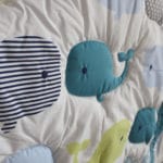 7 Piece Embrodered Baby Whales Baby Crib Nursery Set - Image 3