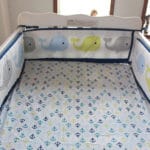 7 Piece Embrodered Baby Whales Baby Crib Nursery Set - Image 5