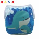 New Arrival! Alvababy Adjustable Positioned Printed Baby Reusable Swim Diaper SWD41