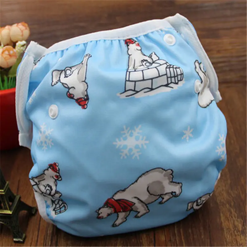 New Arrival Baby Girl Boy Swimming Nappy Covers Reusable Swimwear Breathable Diaper Bebe Swimwear Nappy Infant Adjustable Diaper - Image 3