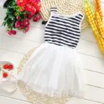New Baby 0-2Y Girl Ball Gown Dress Lace+Cotton Material 3 Colors Summer Fashion - Image 6