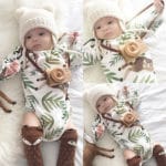 New Baby Girl Long Sleeve Jumpsuit Baby Boy Leaves Bodysuit Kids Print Outfits Toddler Autumn Clothes - Image 4