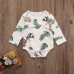 New Baby Girl Long Sleeve Jumpsuit Baby Boy Leaves Bodysuit Kids Print Outfits Toddler Autumn Clothes - Image 5