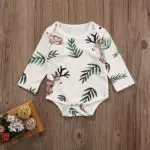 New Baby Girl Long Sleeve Jumpsuit Baby Boy Leaves Bodysuit Kids Print Outfits Toddler Autumn Clothes - Image 5