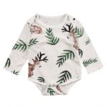New Baby Girl Long Sleeve Jumpsuit Baby Boy Leaves Bodysuit Kids Print Outfits Toddler Autumn Clothes - Image 6