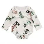 New Baby Girl Long Sleeve Jumpsuit Baby Boy Leaves Bodysuit Kids Print Outfits Toddler Autumn Clothes - Image 6