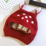 New Deer Knit Baby Bonnet with Ears Cartoon Winter Infant Baby Hat Plush Lining Kids Cap for 6-24 Months 1 PC - Image 2