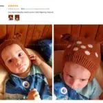 New Deer Knit Baby Bonnet with Ears Cartoon Winter Infant Baby Hat Plush Lining Kids Cap for 6-24 Months 1 PC - Image 6