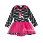 New Design Baby Dress 2016 Spring Long Sleeve Romper Dress Dot Patchwork Dress For Girls Vestidos Infantil Baby Clothing - Image 2