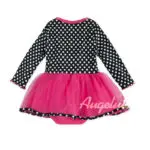 New Design Baby Dress 2016 Spring Long Sleeve Romper Dress Dot Patchwork Dress For Girls Vestidos Infantil Baby Clothing - Image 3