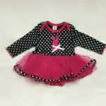 New Design Baby Dress 2016 Spring Long Sleeve Romper Dress Dot Patchwork Dress For Girls Vestidos Infantil Baby Clothing - Image 4