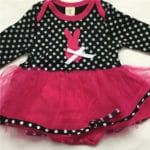 New Design Baby Dress 2016 Spring Long Sleeve Romper Dress Dot Patchwork Dress For Girls Vestidos Infantil Baby Clothing - Image 5