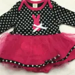New Design Baby Dress 2016 Spring Long Sleeve Romper Dress Dot Patchwork Dress For Girls Vestidos Infantil Baby Clothing - Image 5