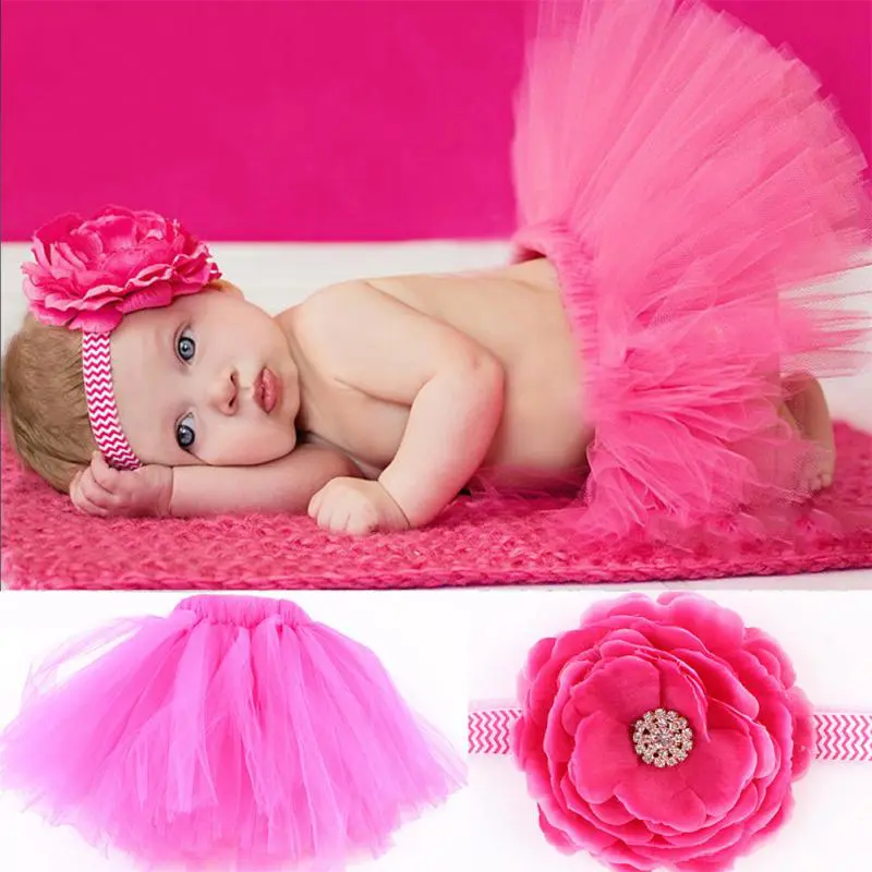 New Design Baby Girl Tulle Tutu Skirt Newborn Photography Props Bowknot Baby Tutu Skirt Gift For 0-6 Months - Image 5