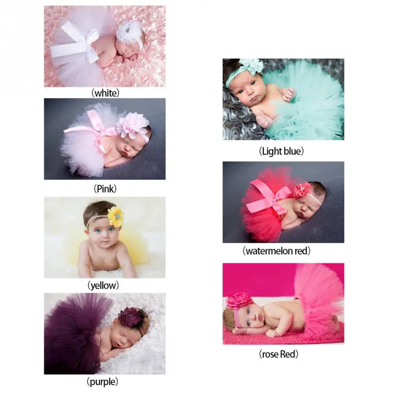 New Design Baby Girl Tulle Tutu Skirt Newborn Photography Props Bowknot Baby Tutu Skirt Gift For 0-6 Months - Image 6