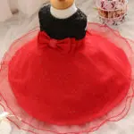 New Fashion Baby Girl Dress with Pearl Bow Little Princess for Birthday Party Newborn Toddler Clothing - Image 6