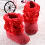 New Fashion Lovely Pink Bow Winter Super Warm Newborn Baby Kid Bebe Prewalker Shoes Princess Girl Crib Keep Warm Boots Booties - Image 3