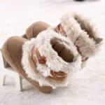 New Fashion Lovely Pink Bow Winter Super Warm Newborn Baby Kid Bebe Prewalker Shoes Princess Girl Crib Keep Warm Boots Booties - Image 4