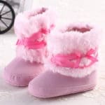 New Fashion Lovely Pink Bow Winter Super Warm Newborn Baby Kid Bebe Prewalker Shoes Princess Girl Crib Keep Warm Boots Booties - Image 5