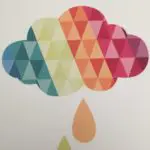 New Geometric Colorful Clouds Canvas Painting Modern  Baby Wall Art Nursery Print  Printable Illustration Home Decor Unframed - Image 6