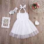 New Girls Toddler Baby Sleeveless Sequined Princess Party Dress Bow Headband Flower Tutu Mini Dresses Summer - Image 2