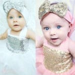 New Girls Toddler Baby Sleeveless Sequined Princess Party Dress Bow Headband Flower Tutu Mini Dresses Summer - Image 5