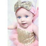 New Girls Toddler Baby Sleeveless Sequined Princess Party Dress Bow Headband Flower Tutu Mini Dresses Summer - Image 6