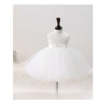 New  Infant Wedding Dress White Ball Gown  1 Year Girl Baby Birthday Dress Baby Girl Dress 6BY039 - Image 2