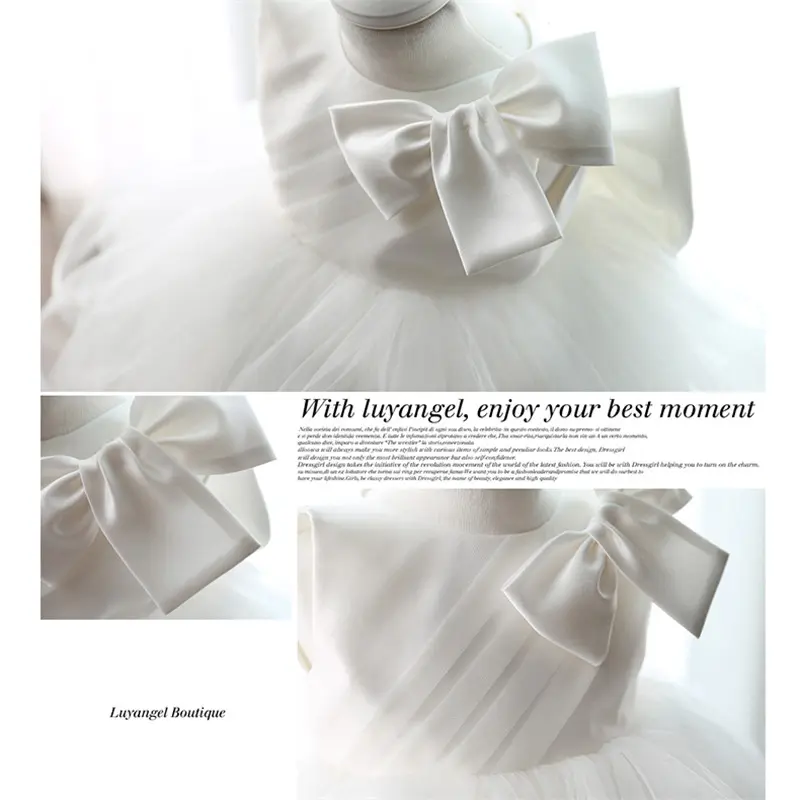New Summer 2017 Newborn Baby Wedding Dress 1 Year Baby Girl Birthday Dress Princess Dress Toddler Christening Gown Age 0-2 Year - Image 4