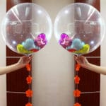 New Wedding Party Foil Balloons Transparent Air Balloons Fashion DIY Ball In Ball Birthday Decoration Kids Baby Shower Balloon