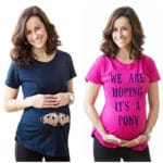 New Women's T-shirts Cartoon Maternity Top allaitement Funny Pregnancy T shirts Cotton T shirt pregnant Tee shirt clothes#J005 - Image 2