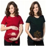 New Women's T-shirts Cartoon Maternity Top allaitement Funny Pregnancy T shirts Cotton T shirt pregnant Tee shirt clothes#J005 - Image 3