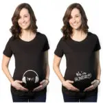 New Women's T-shirts Cartoon Maternity Top allaitement Funny Pregnancy T shirts Cotton T shirt pregnant Tee shirt clothes#J005 - Image 4