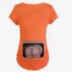 New Women's T-shirts Cartoon Maternity Top allaitement Funny Pregnancy T shirts Cotton T shirt pregnant Tee shirt clothes#J005 - Image 5